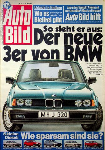 Deckblatt Auto Bild (21/1987)
